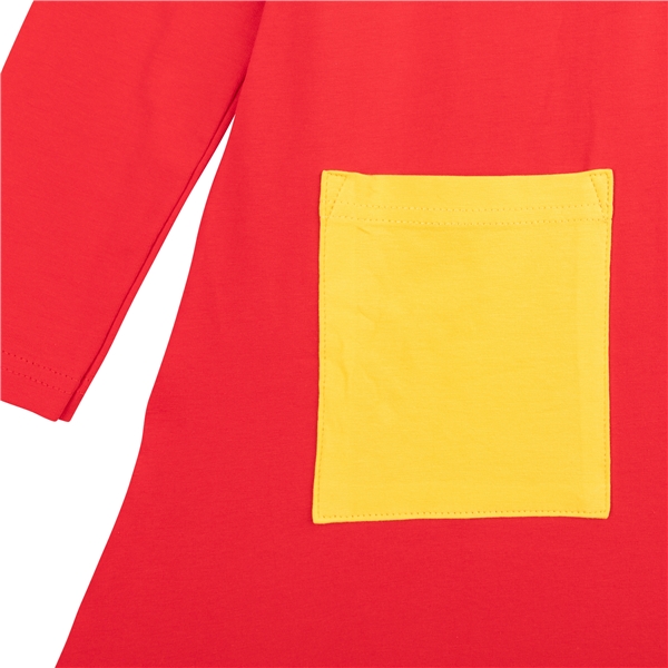 Fröhliches Pippi-Kleid Rot (Bild 3 von 4)