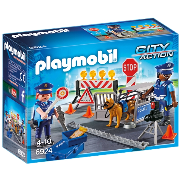 6924 Playmobil Polizei mit Straßensperre (Bild 1 von 3)
