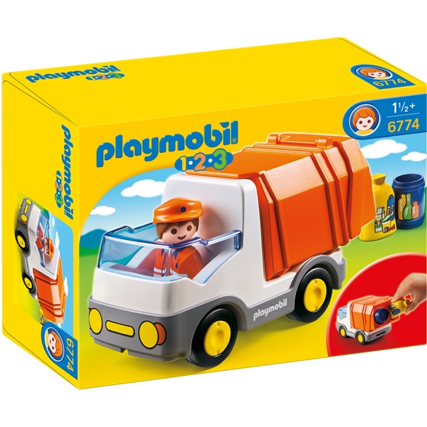 6774 Playmobil 1.2.3 Müllwagen (Bild 1 von 2)
