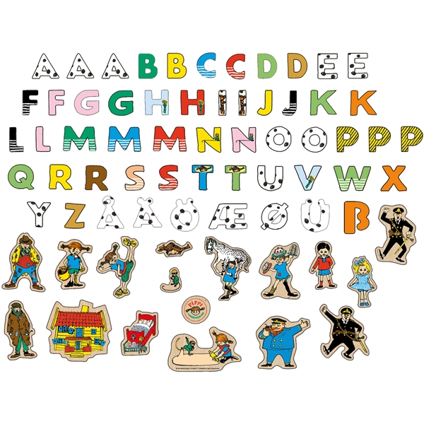 Pippi Magnetbuchstaben & Figuren (Bild 1 von 3)