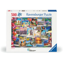Puzzle 500 Teile World Travel Pinboard