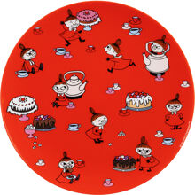 Mumin Flacher Teller Kleine Mü Rot