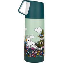 Mumin Wiese Thermoskanne 350 ml grün