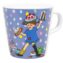 Pippi Geburtstagstasse mit Henkel Blau