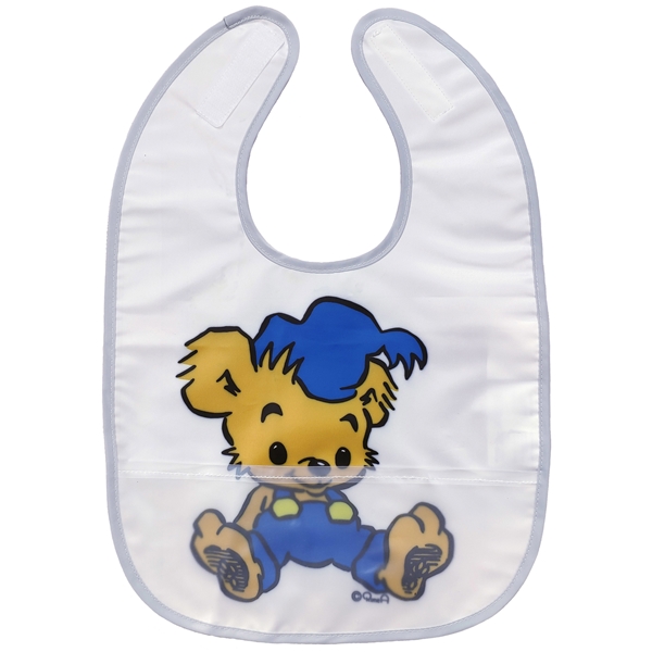 Bamse Lätzchen Weiß/Grau