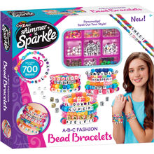 Shimmer n' Sparkle Abc Fashion Bead Bracelets