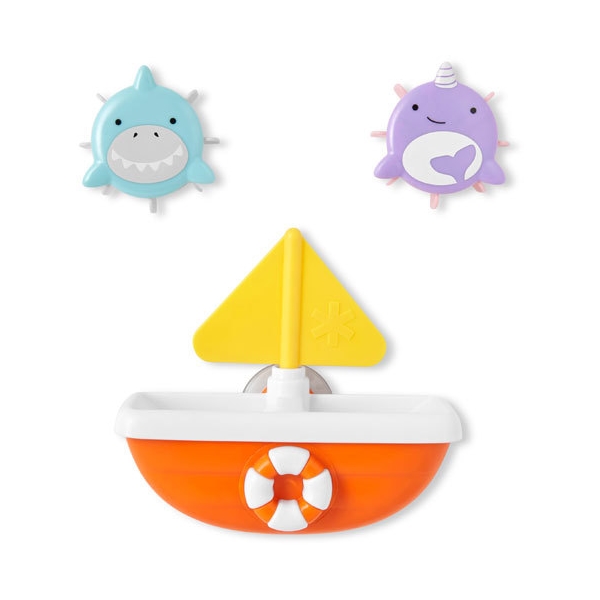 Skip Hop Zoo Badespielzeug Tip & Spin Boot (Bild 1 von 4)