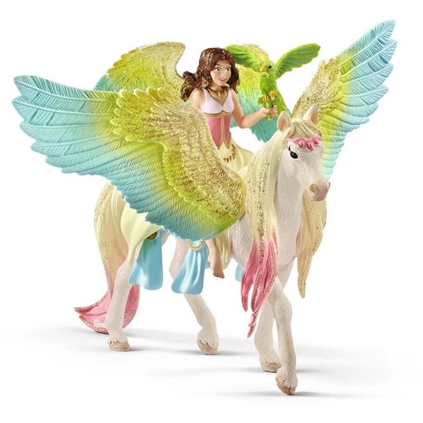 Schleich 70566 Fee Surah + Glitzer Pegasus