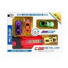 Die-Cast Autos 4St + Katapult
