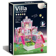 Puppenhaus Villa Leuchtet im Dunkeln 191 Teile