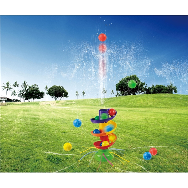 Frühling Sommer Wasser spritzender Ballturm (Bild 5 von 5)