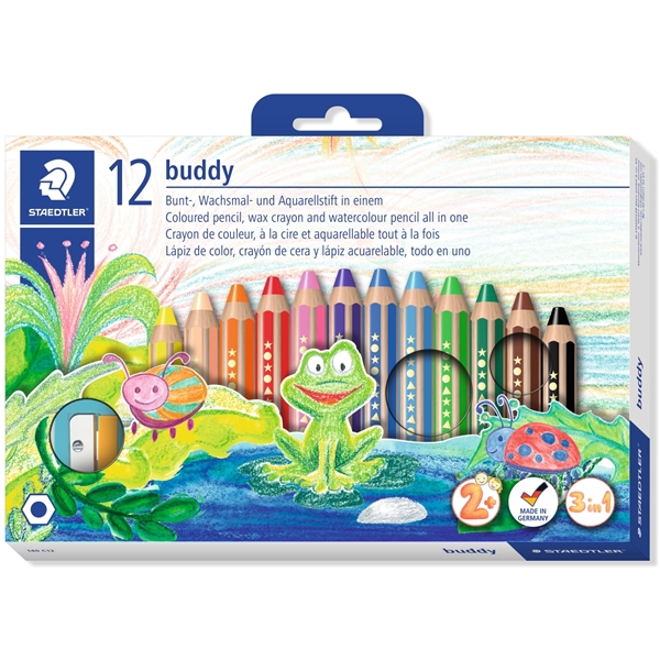 Buntstift Buddy 3-in-1 12er-Pack (Bild 1 von 9)