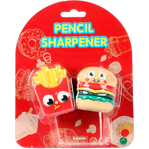 Bleistiftspitzer Hamburger Pommes 2er-Pack