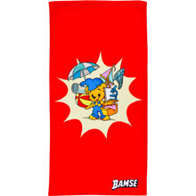 Swimpy Bamse Badetuch Strand Rot