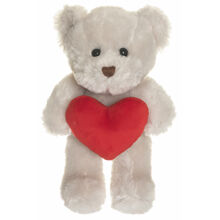 Teddykompaniet Theo m. Hjärta Beige