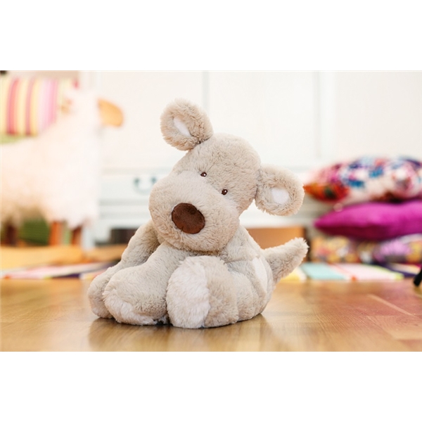 Teddykompaniet Hund Teddy Cream Groß Grau (Bild 2 von 2)