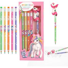 Ylvi Bleistifte m. Radiergummi 5-tlg